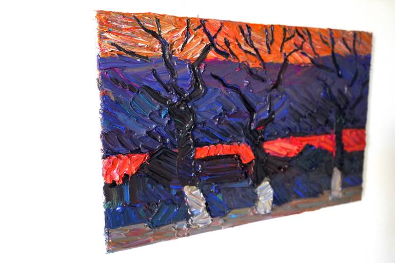 Original Expressionism Landscape Painting by Prisac Nicolae