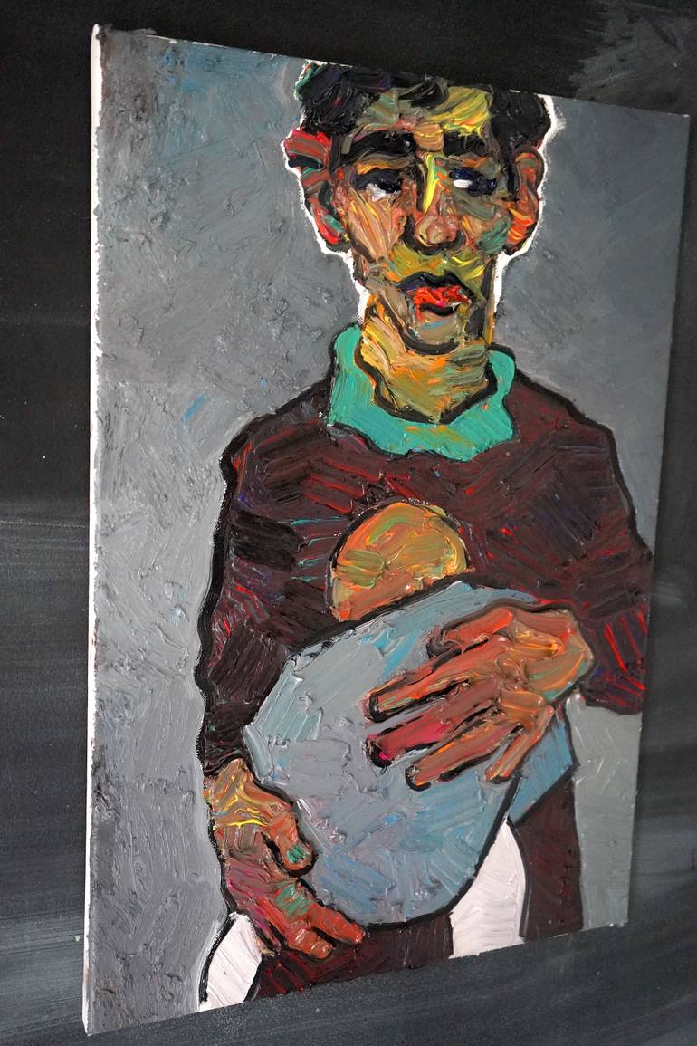 Original Expressionism Abstract Painting by Prisac Nicolae