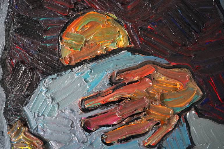 Original Expressionism Abstract Painting by Prisac Nicolae