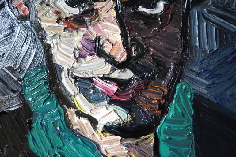 Original Expressionism Abstract Painting by Prisac Nicolae