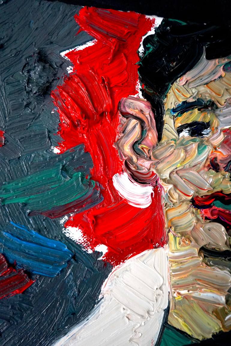 Original Expressionism Abstract Painting by Prisac Nicolae