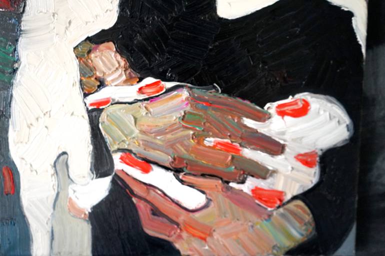 Original Expressionism Abstract Painting by Prisac Nicolae