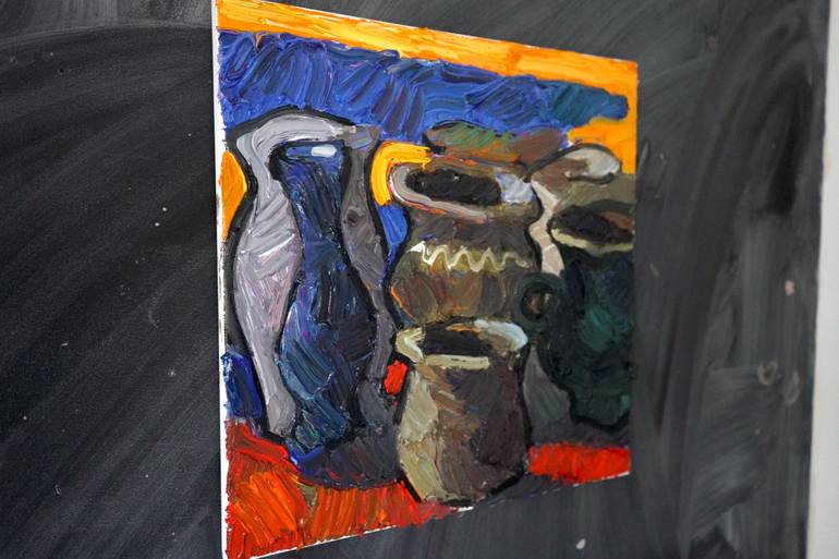 Original Expressionism Abstract Painting by Prisac Nicolae