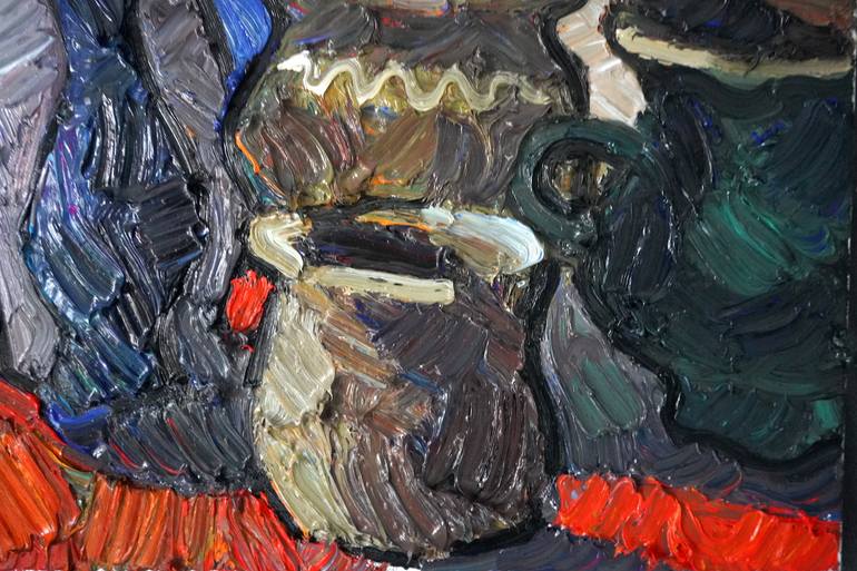 Original Expressionism Abstract Painting by Prisac Nicolae
