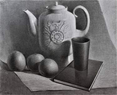 Original Still Life Drawings by Prisac Nicolae