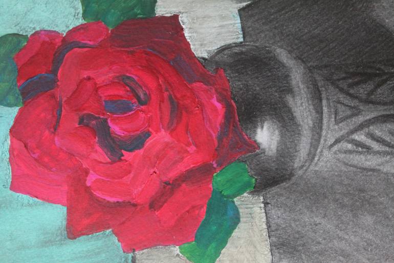 Original Conceptual Still Life Drawing by Prisac Nicolae