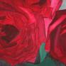 Composition with roses, still life, mixed technique...