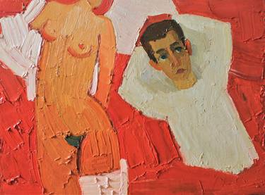 Original Abstract Nude Paintings by Prisac Nicolae
