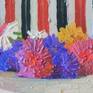 Composition, still life with flowers, study, oil, canvas panel...