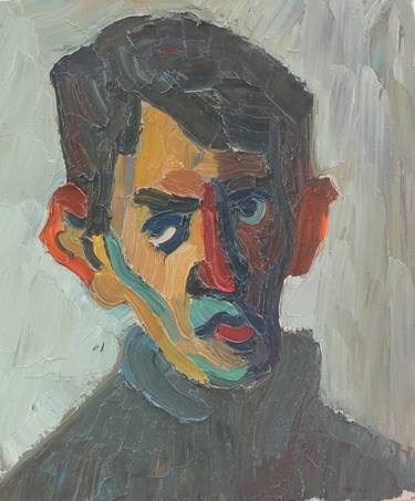 Original Abstract Expressionism Portrait Paintings by Prisac Nicolae