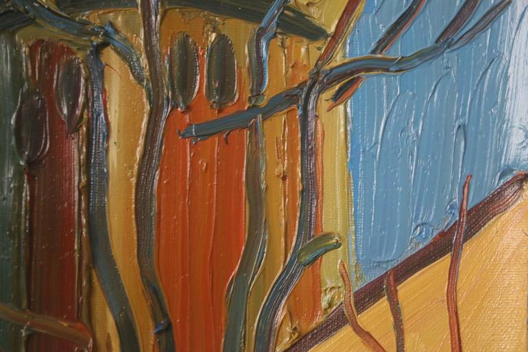 Original Abstract Architecture Painting by Prisac Nicolae