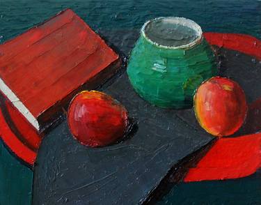 Original Abstract Still Life Paintings by Prisac Nicolae