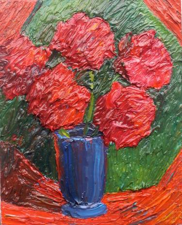 Original Impressionism Floral Paintings by Prisac Nicolae