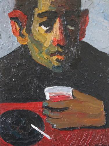 Original Abstract Expressionism Portrait Paintings by Prisac Nicolae