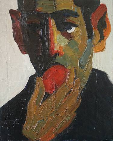 Original Abstract Expressionism Portrait Paintings by Prisac Nicolae