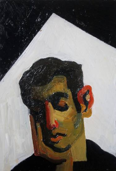 Original Expressionism Portrait Paintings by Prisac Nicolae