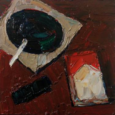 Original Abstract Expressionism Still Life Paintings by Prisac Nicolae