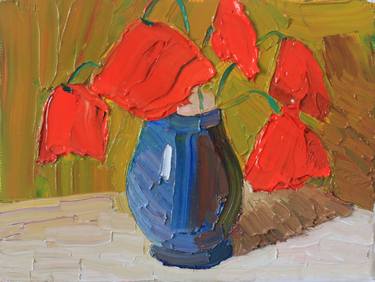 Original Floral Paintings by Prisac Nicolae