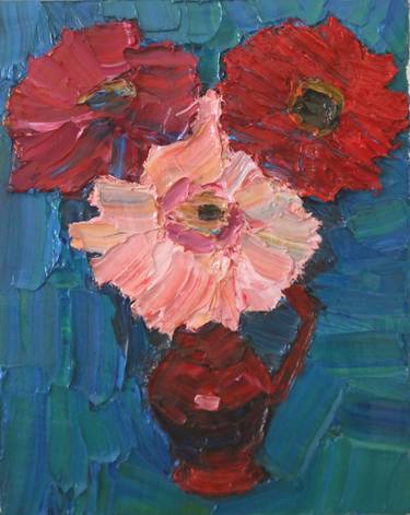 Original Impressionism Floral Paintings by Prisac Nicolae