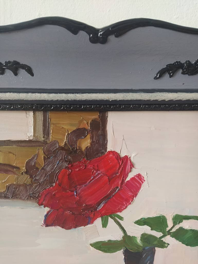 Original Abstract Still Life Painting by Prisac Nicolae