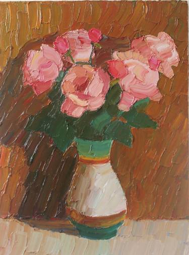 Original Impressionism Floral Paintings by Prisac Nicolae