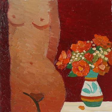 Original Impressionism Nude Paintings by Prisac Nicolae