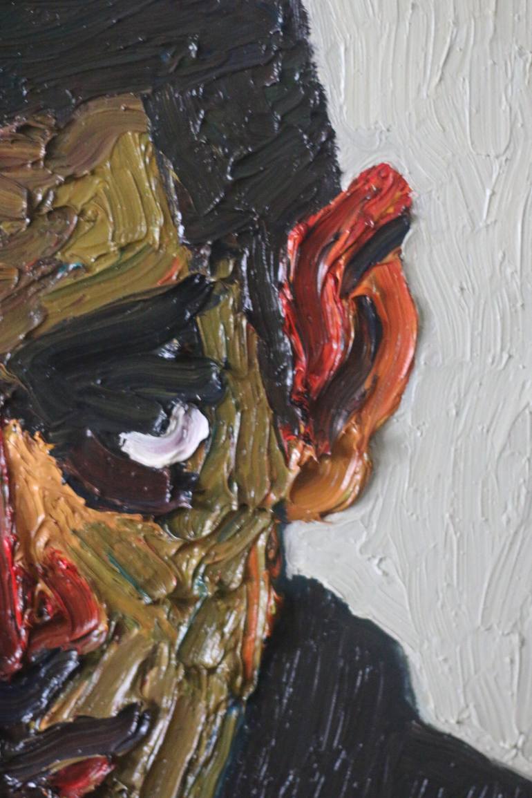 Original Impressionism Portrait Painting by Prisac Nicolae