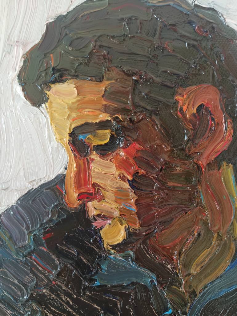 Original Expressionism People Painting by Prisac Nicolae