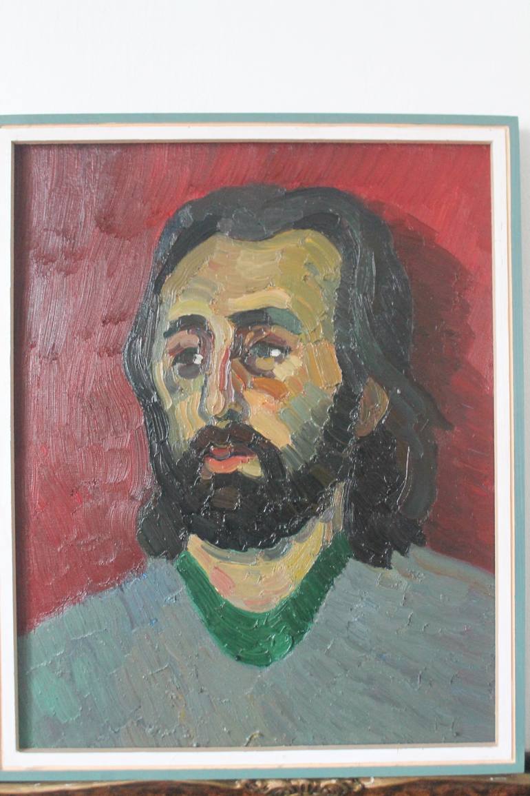 Original Expressionism Portrait Painting by Prisac Nicolae