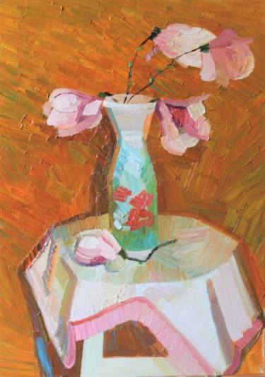 Original Fine Art Floral Paintings by Prisac Nicolae