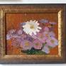Impasto oil painting on canvas.
Antique wooden frame.
