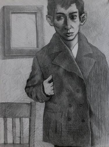 Original Portraiture Portrait Drawings by Prisac Nicolae