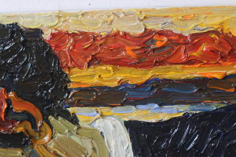 Original Abstract Expressionism People Painting by Prisac Nicolae