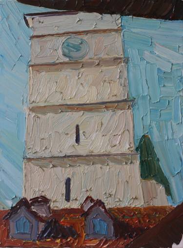 Original Impressionism Architecture Paintings by Prisac Nicolae