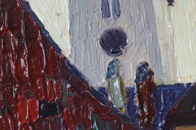 Original Expressionism Architecture Painting by Prisac Nicolae