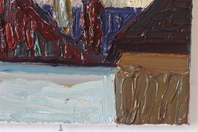 Original Expressionism Architecture Painting by Prisac Nicolae