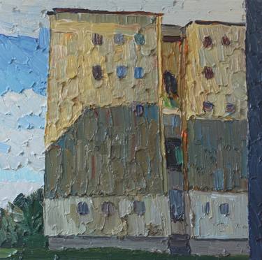 Original Expressionism Architecture Paintings by Prisac Nicolae
