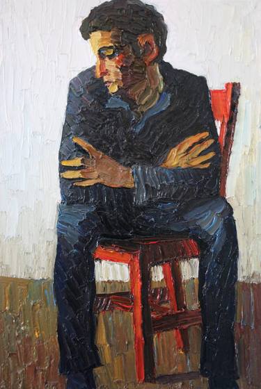 Original Impressionism Men Paintings by Prisac Nicolae