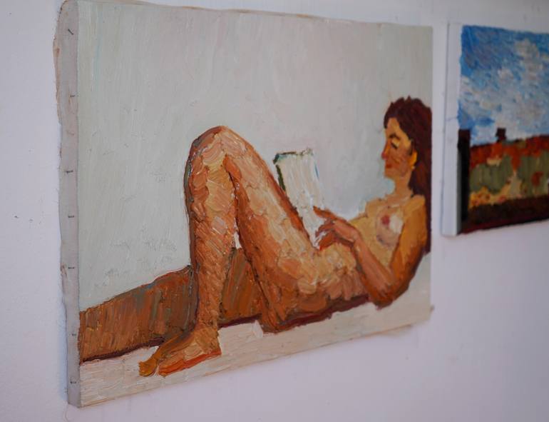 Original Expressionism Nude Painting by Prisac Nicolae