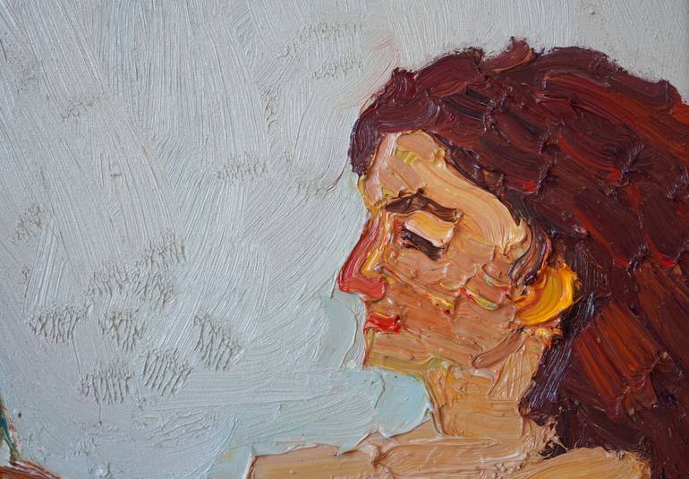 Original Expressionism Nude Painting by Prisac Nicolae