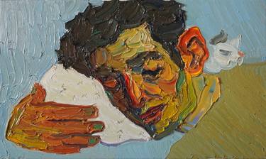 Original Impressionism Portrait Paintings by Prisac Nicolae