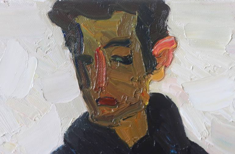 Original Expressionism People Painting by Prisac Nicolae