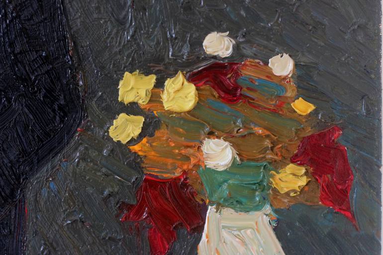 Original Expressionism Still Life Painting by Prisac Nicolae