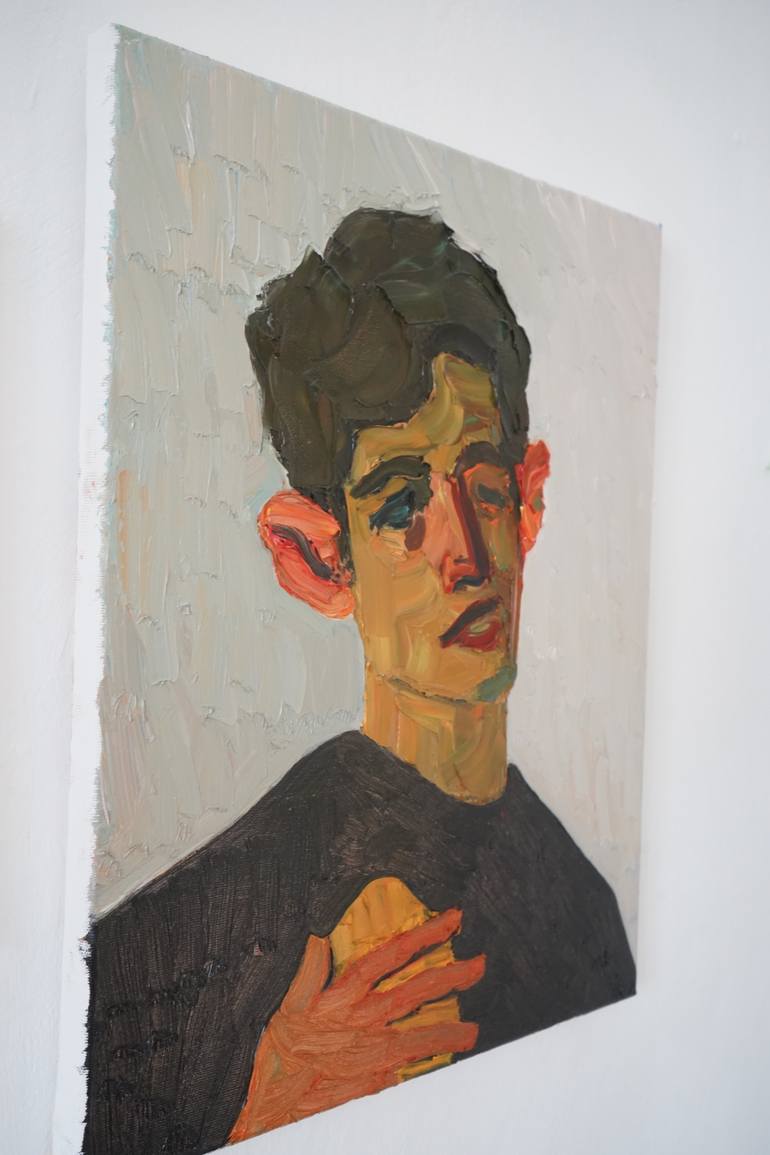 Original Expressionism People Painting by Prisac Nicolae