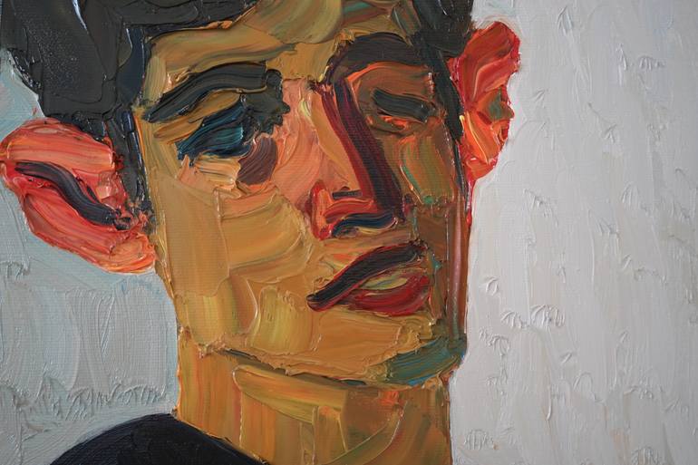 Original Expressionism People Painting by Prisac Nicolae