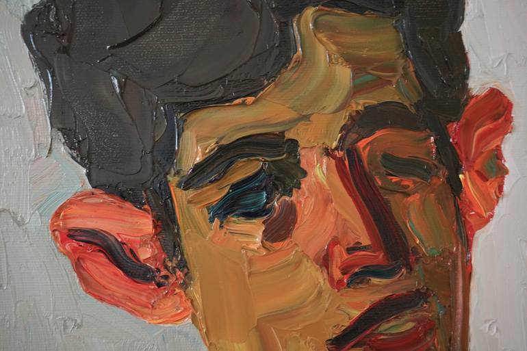 Original Expressionism People Painting by Prisac Nicolae