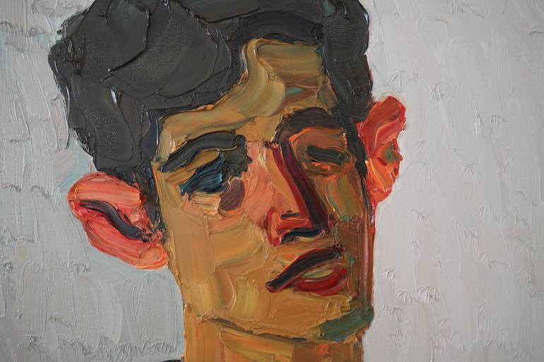 Original Expressionism People Painting by Prisac Nicolae