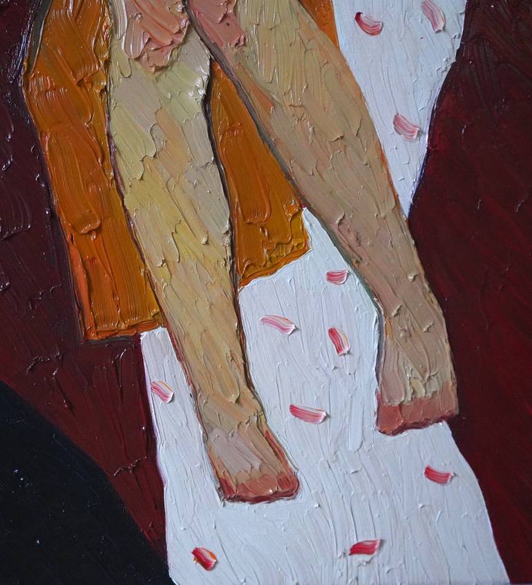 Original Impressionism Love Painting by Prisac Nicolae