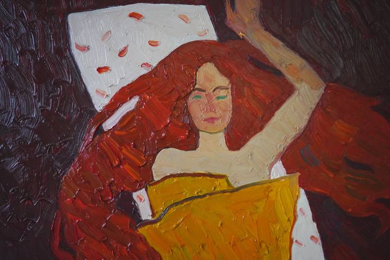 Original Impressionism Love Painting by Prisac Nicolae