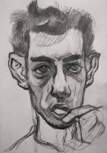 Self portrait with cigarette 2 thumb